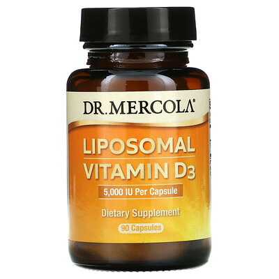 Dr. Mercola Liposomal Vitamin D3, 5,000 IU, 90 Capsules