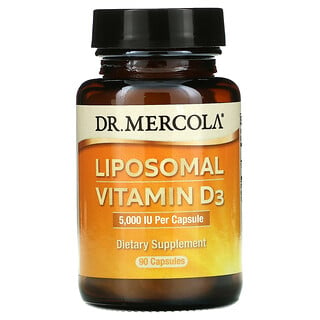 Dr. Mercola, Liposomal Vitamin D3, liposomales Vitamin D3, 5.000 IU, 90 Kapseln