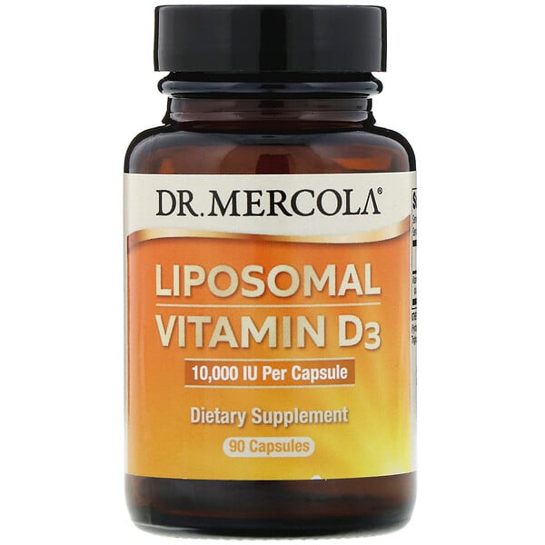 Dr. Mercola, Liposomal Vitamin D3 , 10,000 IU, 90 Capsules - iHerb