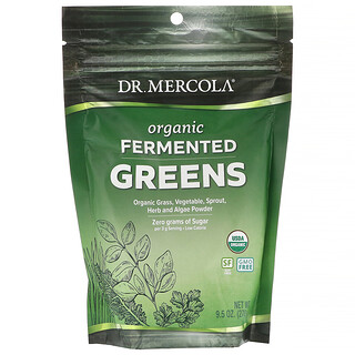 Dr. Mercola, Hojas verdes orgánicas fermentadas, 270 g (9,5 oz)