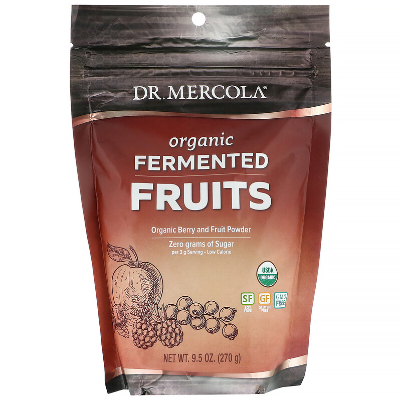 Dr. Mercola, Luomufermentoidut hedelmät, 270 g