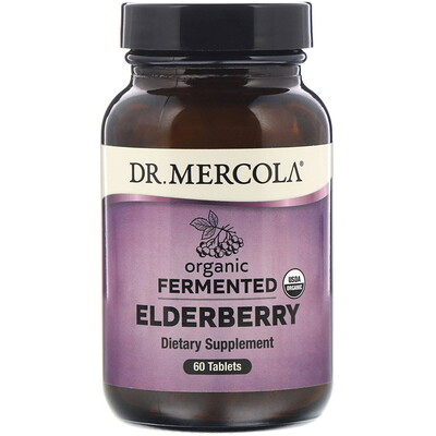 Dr. Mercola Органические ферментированные ягоды бузины, 60 таблеток