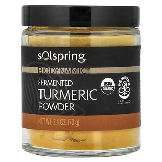 Mercola博士, Solspring®，Biodynamic®，發酵姜黃粉，2.4 盎司（70 克）