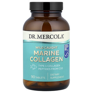 Dr. Mercola, Colágeno marino capturado en estado salvaje, 90 comprimidos (0,5 g por comprimido)