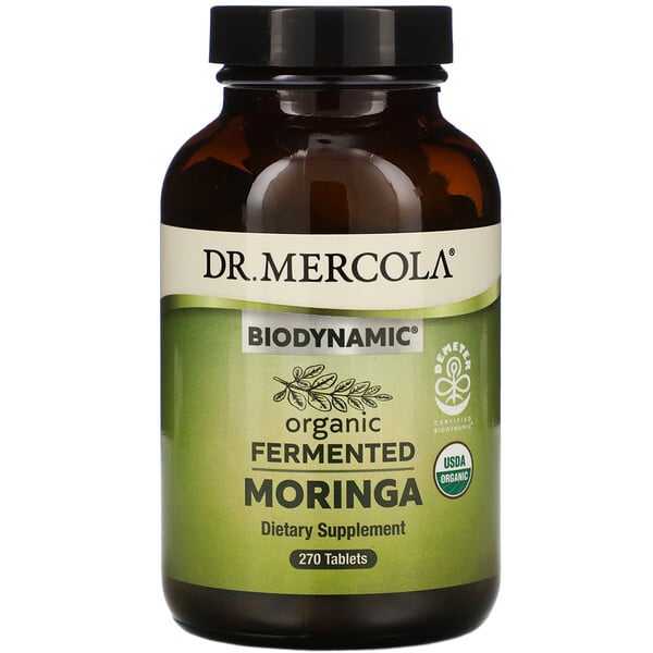 Dr. Mercola, Biodynamic, fermentierte Bio-Moringa, 270 Tabletten
