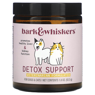 Dr. Mercola, Bark och morrhår™, Detox Support, För Hundar och Katter, 1.8 oz (52.3 g)