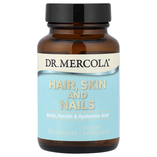 Dr. Mercola, Hair, Skin and Nails, 30 Capsules