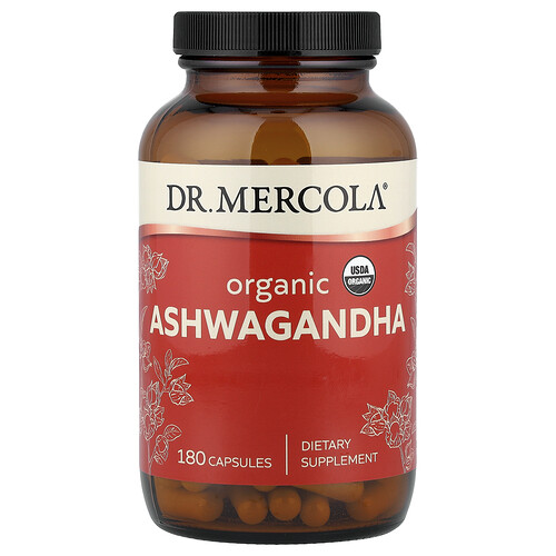 Dr. Mercola, Organic Ashwagandha, Bio-Ashwagandha, 180 Kapseln (400 mg pro Kapsel)