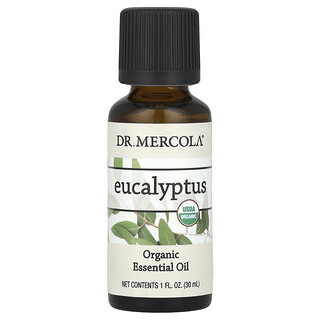 Dr. Mercola, Ulei esențial organic, eucalipt, 1 fl oz (30 ml)