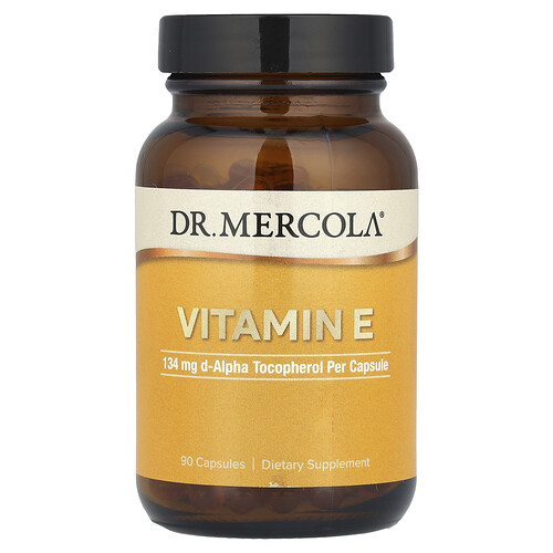 Dr. Mercola, E-vitamin, 90 kapslar