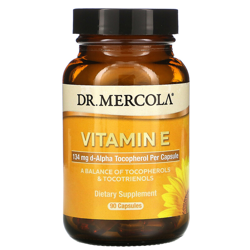 Dr. Mercola, Vitamin E, 90 Capsules - iHerb
