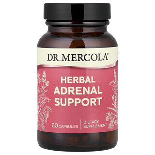 Dr. Mercola, Refuerzo suprarrenal a base de hierbas`` 60 cápsulas