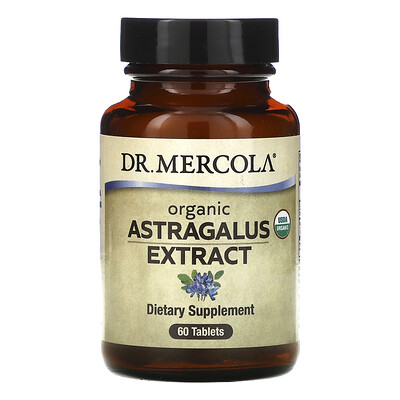 Dr. Mercola Organic Astragalus Extract, 60 Tablets