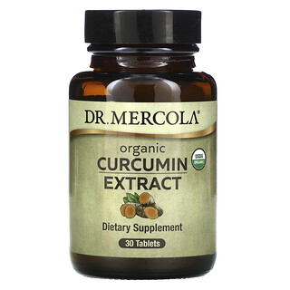 Dr. Mercola, Органический экстракт куркумина, 30 таблеток