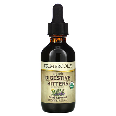 Dr. Mercola Organic Digestive Bitters with Natural Flavors 2 fl oz (60 ml)