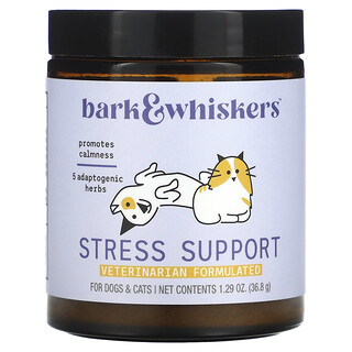 Dr. Mercola, Bark & Whiskers™, Refuerzo contra el estrés, Para perros y gatos, 36,8 g (1,29 oz)