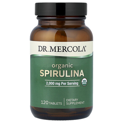 Dr. Mercola, Espirulina orgánica, 120 comprimidos