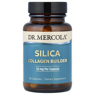 Dr. Mercola, Kollagenbyggare av kiseldioxid, 60 kapslar (10 mg per kapsel)