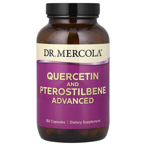 Dr. Mercola, Quercetin och Pterostilben, Avancerat, 180 kapslar