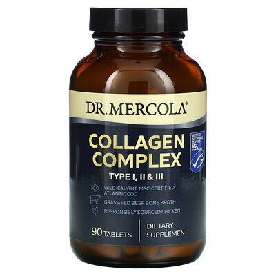 Dr. Mercola Collagen Complex тип I II и III 90 таблеток