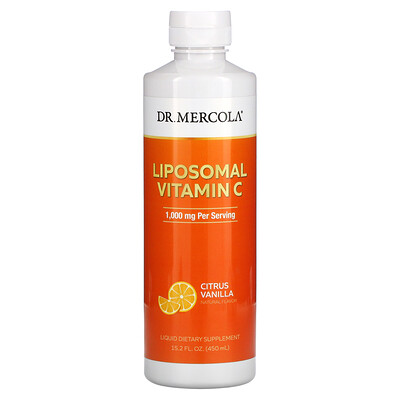 Dr. Mercola Липосомальный витамин C цитрусовая ваниль 1000 мг 450 мл (15 2 жидк. Унции)