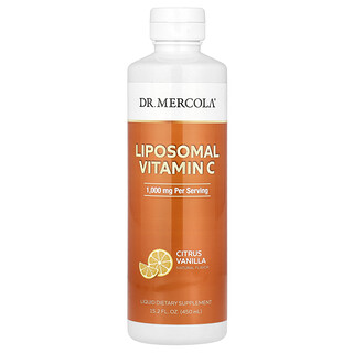 Dr. Mercola, Vitamina C liposomal, Cítricos y vainilla, 450 ml (15.2 oz. líq.)