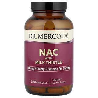 Dr. Mercola, Deve Dikenli NAC, 180 Kapsül