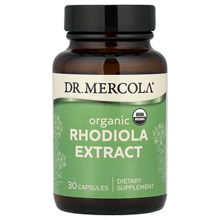 Dr. Mercola, Organic Rhodiola Extract, Bio-Rosenwurzextrakt, 30 Kapseln (340 mg pro Kapsel)