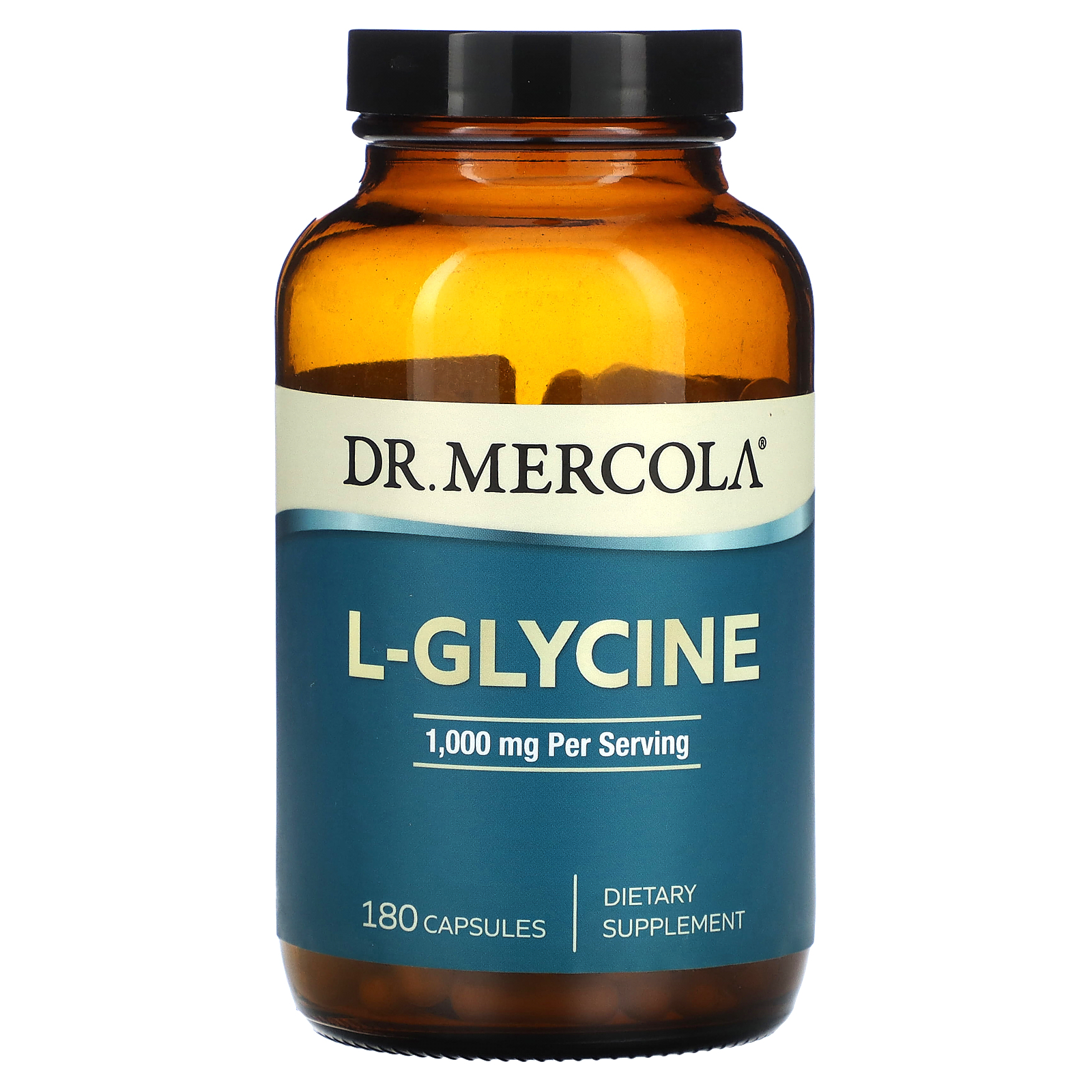 Dr. Mercola, LGlycine, 500 mg, 180 Capsules
