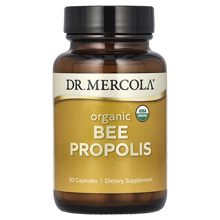 Dr. Mercola, Própolis de Abelha Orgânica, 125 mg, 30 Cápsulas