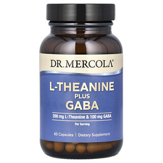 Dr. Mercola, L-теанин с ГАМК, 60 капсул