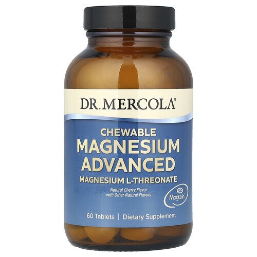 Dr. Mercola Dr. Mercola, Chewable Magnesium Advanced, Natural Cherry, 60 Tablets