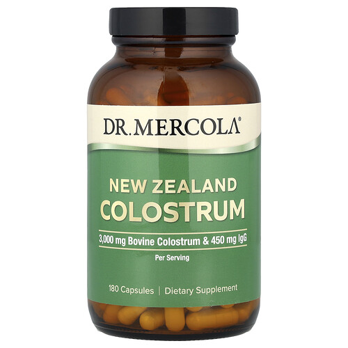 Dr. Mercola, Nya Zeeländsk råmjölk, 180 kapslar