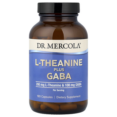 Product Image for Dr. Mercola, L-Theanine Plus GABA, 180 Capsules