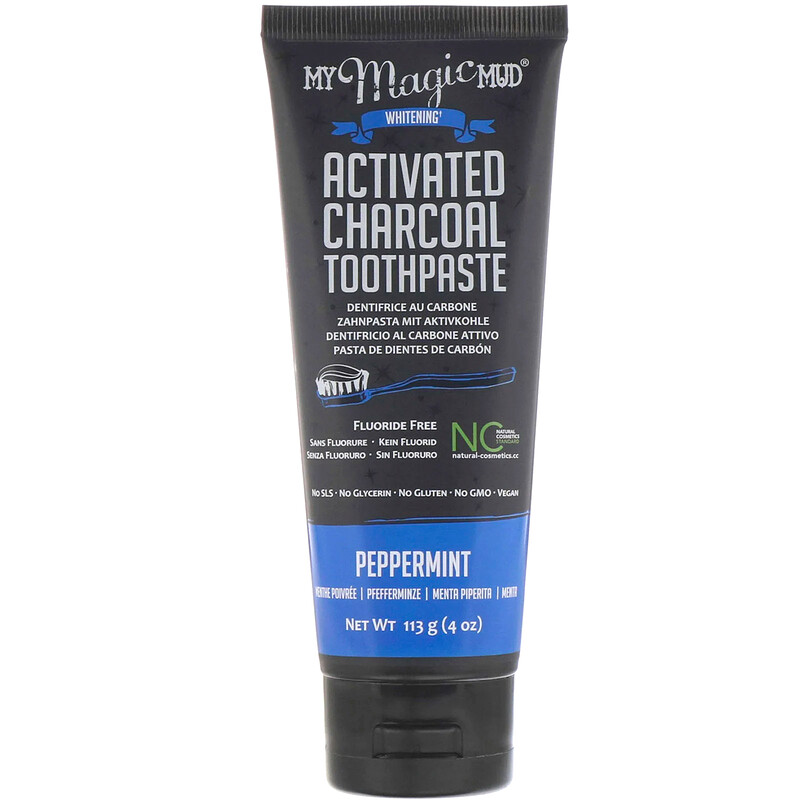My Magic Mud, Activated Charcoal, FluorideFree, Whitening Toothpaste