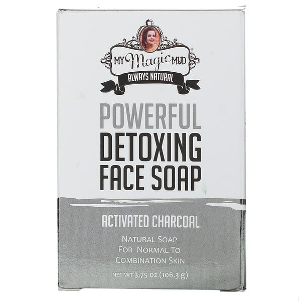 Powerful Detoxing Face Soap, Activated Charcoal, 3.75 oz (106.3 g)