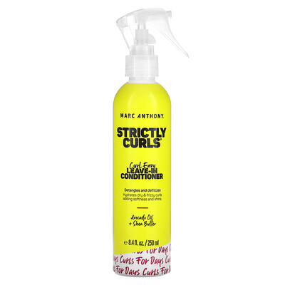 Marc Anthony Strictly Curls, несмываемый кондиционер Curl Envy, масло авокадо и масло ши, 250 мл (8,4 жидк. Унции)