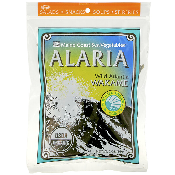 Maine Coast Sea Vegetables, Alaria, Wild Atlantic Wakame, 2 oz (56 g ...