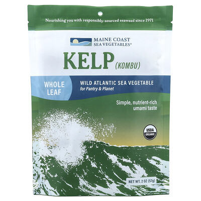 Maine Coast Sea Vegetables, Kelp, Hoja entera, 57 g (2 oz)