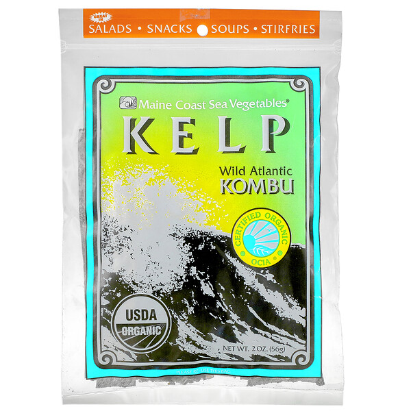 Maine Coast Sea Vegetables‏, Kelp, Wild Atlantic Kombu, 2 oz (56 g)