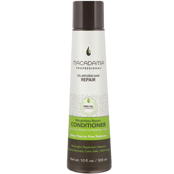 Macadamia Professional‏, Weightless Repair Conditioner, Baby Fine to Fine Textures, 10 fl oz (300 ml)