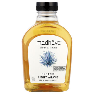 Madhava, Biologisch, Goldenes Licht, Blaue Agave, niedrig-glykämischer Süßstoff, 23,5 oz (667 g)