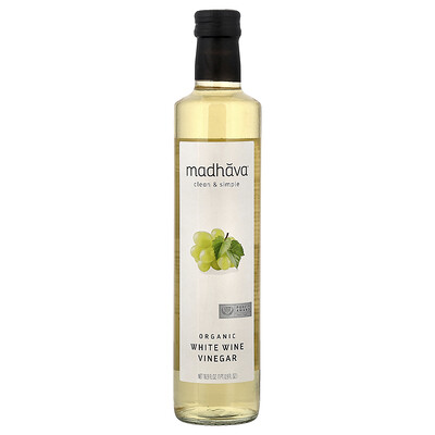 Madhava, Organic White Wine Vinegar, 16.9 fl oz