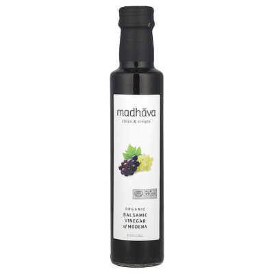 Madhava, Clean & Simple, Organic Balsamic Vinegar of Modena, 8.45 fl oz (250 ml)