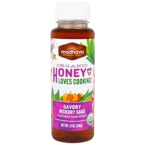 Отзывы о Мэдхауа Нэчурал Суитнэрс, Organic Honey Loves Cooking, Savory Hickory Sage , 12 oz (340 g)