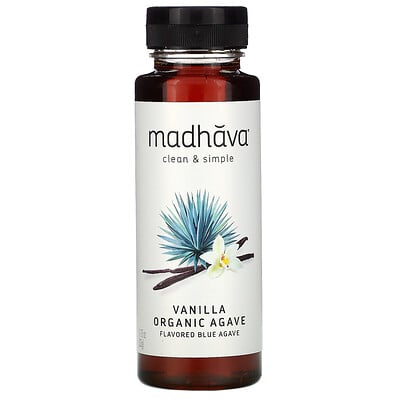 Madhava Natural Sweeteners Органическая агава, ваниль, 333 г (11,75 унций)