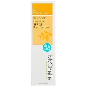 Отзывы о Май Шелл Дермасьютикалс, Sun Shield, SPF 28, Unscented, 2.3 fl oz (68 ml)