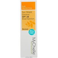 Sun Shield Coconut, SPF 28, Normal, 2.3 fl oz (68 ml) - изображение