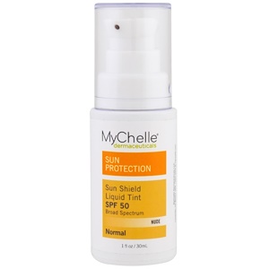Отзывы о Май Шелл Дермасьютикалс, Sun Shield Liquid Tint SPF 50, Normal, Nude, 1 fl oz (30 ml)