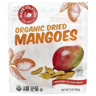 Made in Nature, Bio szárított mangó, savanyú érlelésű és kénmentes, 85 g